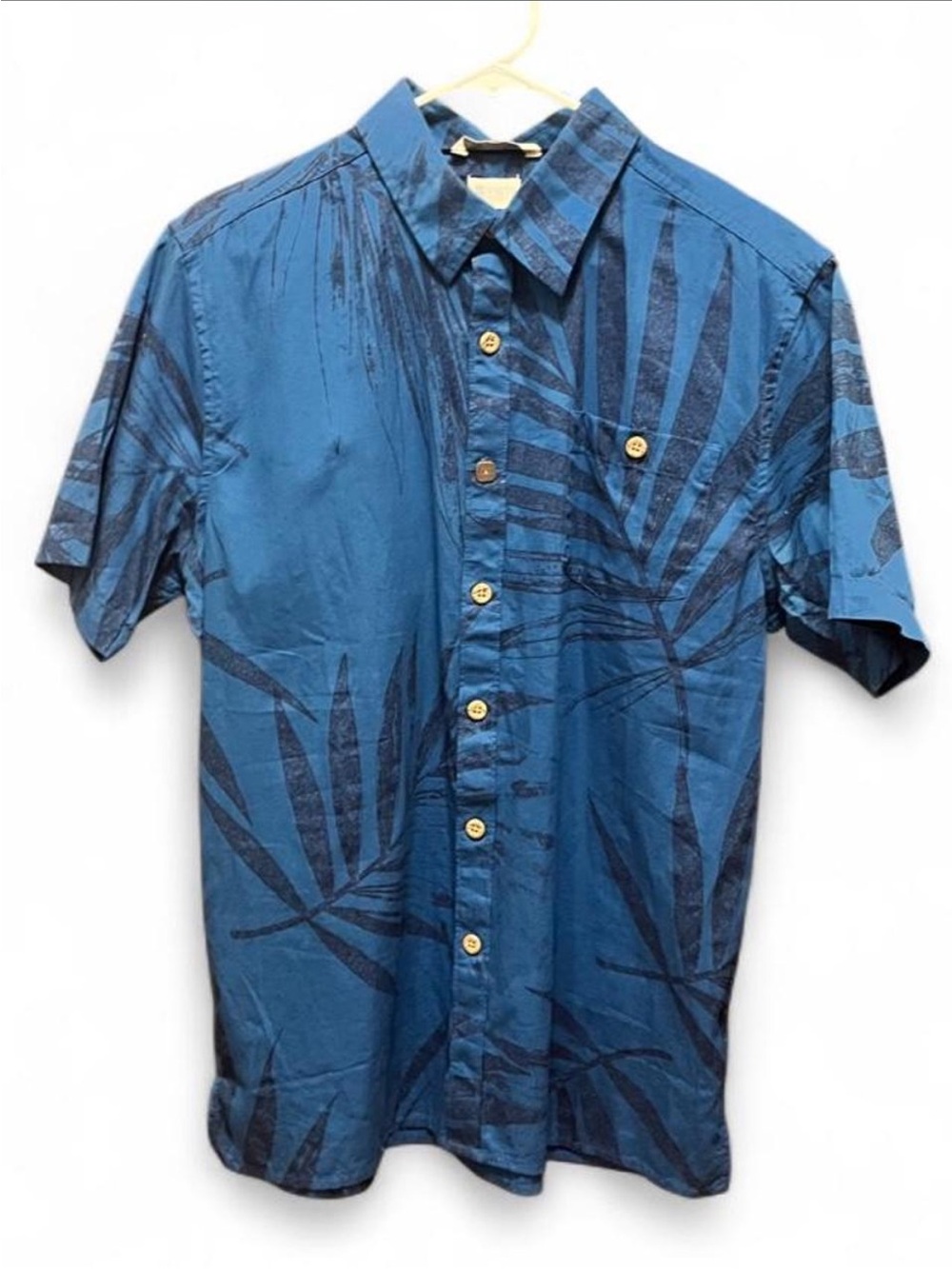 EUC Te Aito Tahiti 100% cotton button up Hawaiian shirt aloha shirt size M